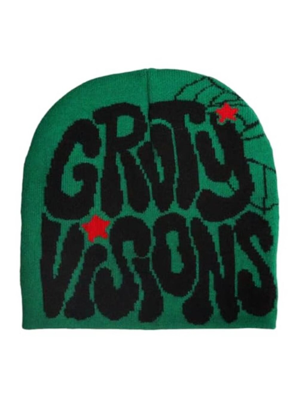 Y2K Beanie for Men Women Knitted Hat Winter Cap Gothic Spider Design Warm